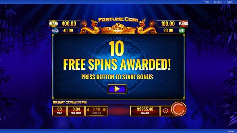 Fortune Coin slot screen 5