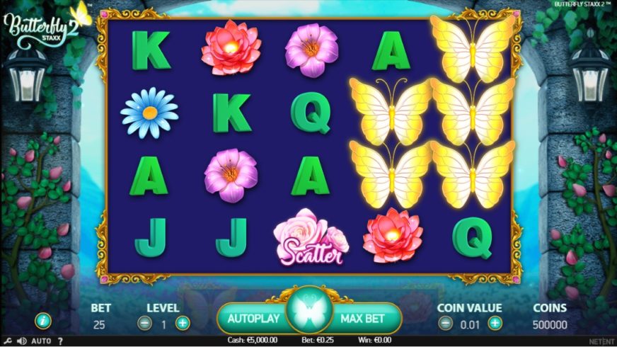 Butterfly Staxx 2 slot screen 1
