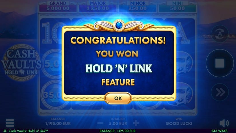 Cash Vault slot screen 3