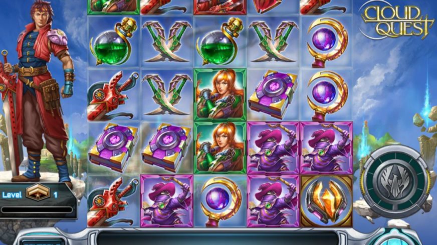 Cloud Quest slot screen 1