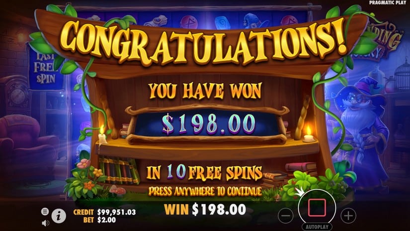 Spellbinding Mystery slot screen 7