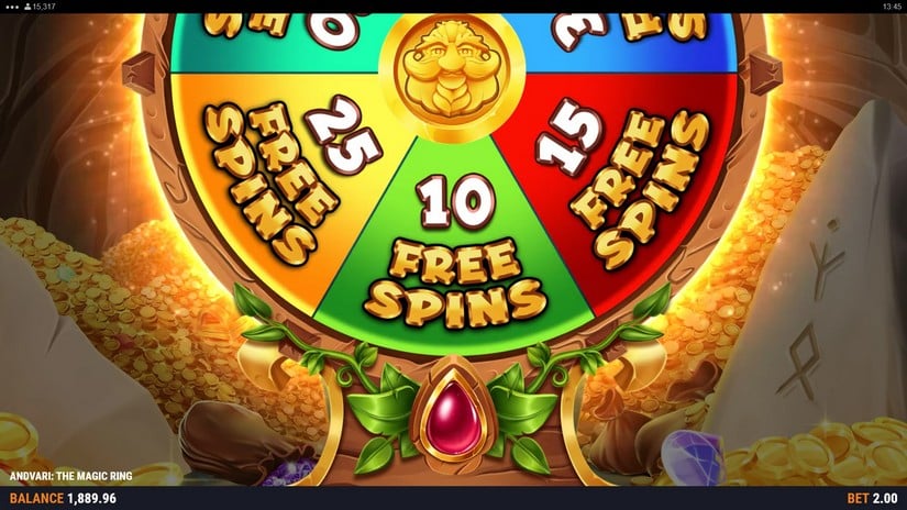 Andvari: The Magic Ring slot screen 3