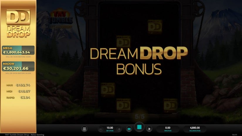 TNT Tumble Dream Drop slot screen 3