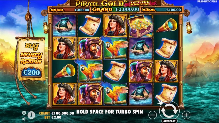 Pirate Gold Deluxe slot screen 1
