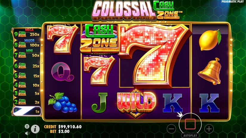 Colossal Cash Zone slot screen 4