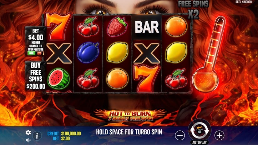 Hot to Burn – 7 Deadly Free Spins slot screen 1
