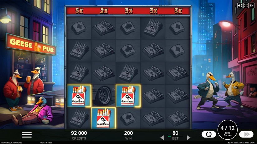 Long Neck Fortune slot screen 5