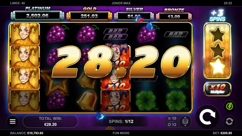 Joker Max slot screen 3