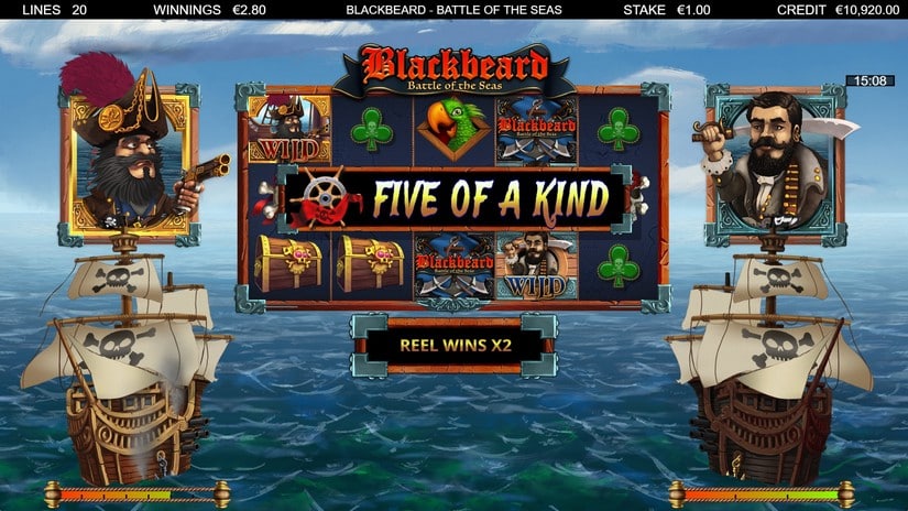 Blackbeard Battle Of The Seas slot screen 6