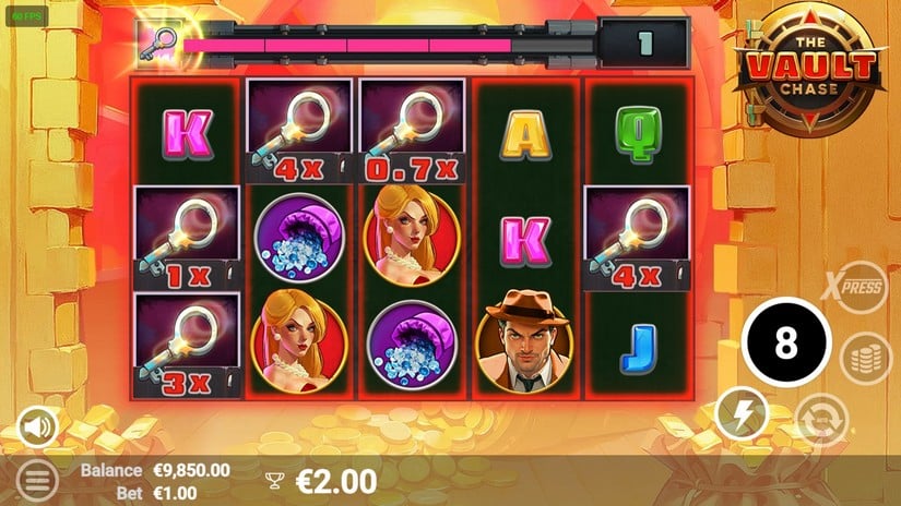 The Vault Chase slot screen 3