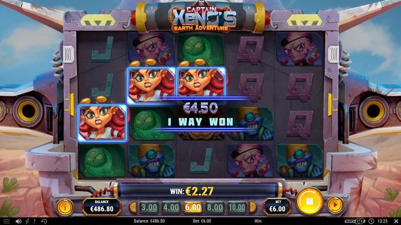 Captain Xenos Earth Adventure slot screen 3