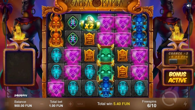 Gamba Mamba slot screen 2