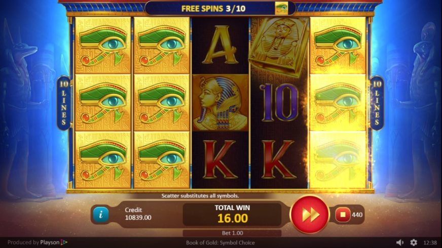 Book of Gold: Symbol Choice slot screen 4