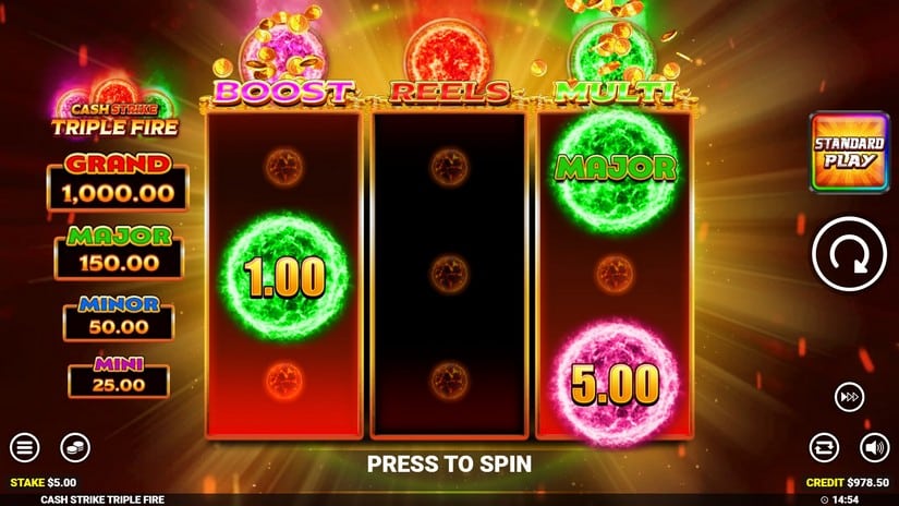 Cash Strike Triple Fire slot screen 4