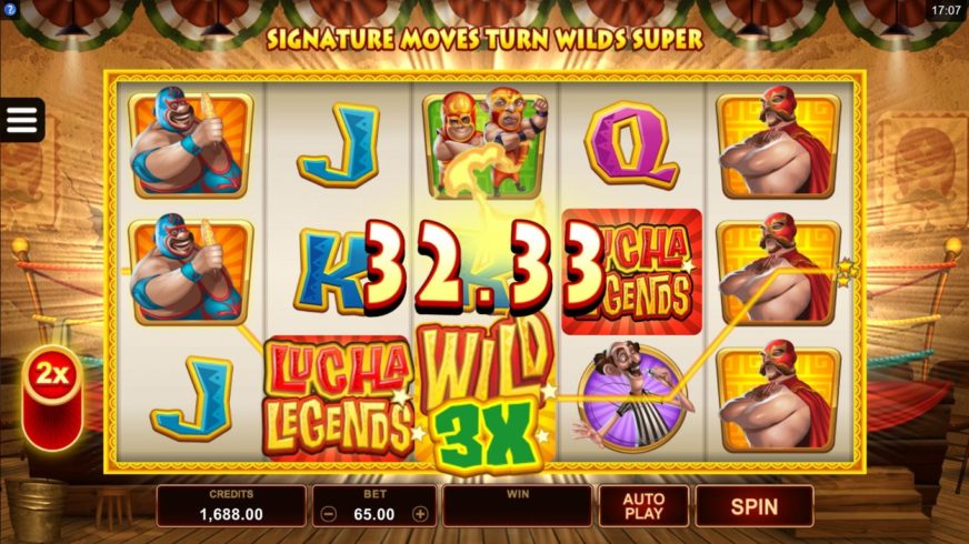Lucha Legends slot screen 3