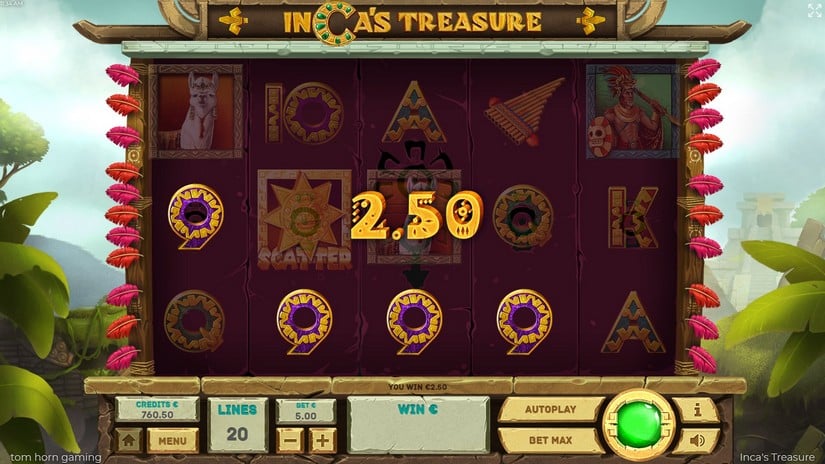 Incas Treasure slot screen 2