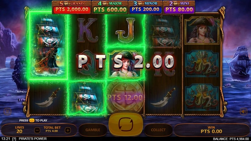 Pirates Power slot screen 2