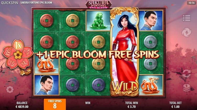 Sakura Fortune Epic Bloom slot screen 4