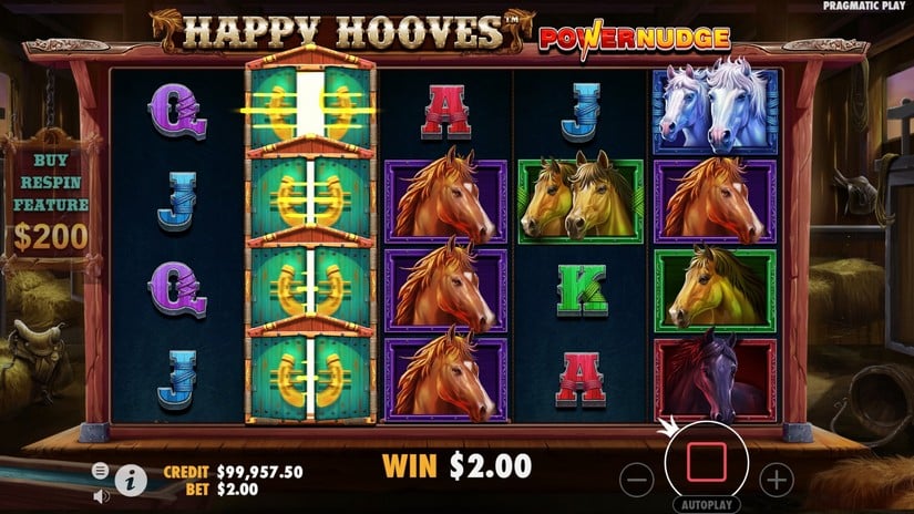 Happy Hooves slot screen 2