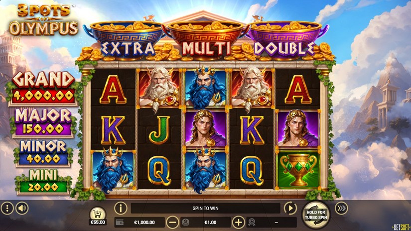 3 Pots of Olympus slot screen 1