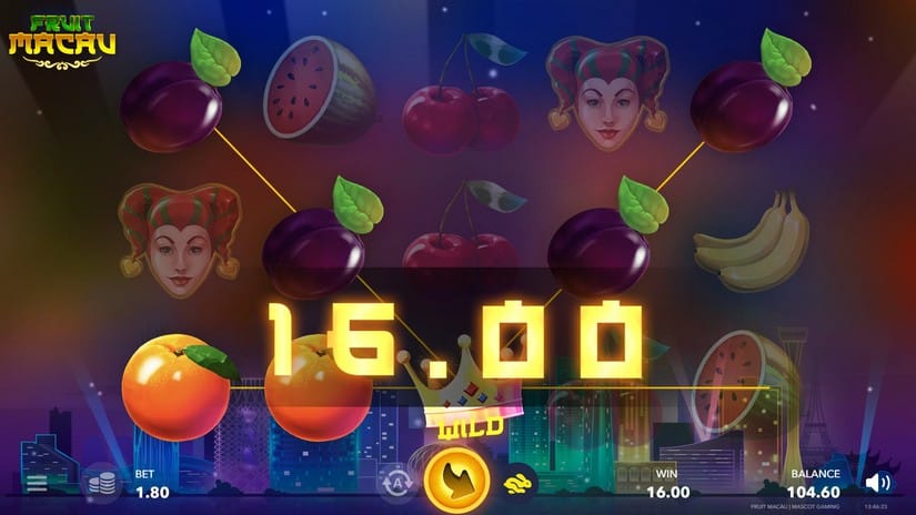 Fruit Macau slot screen 3