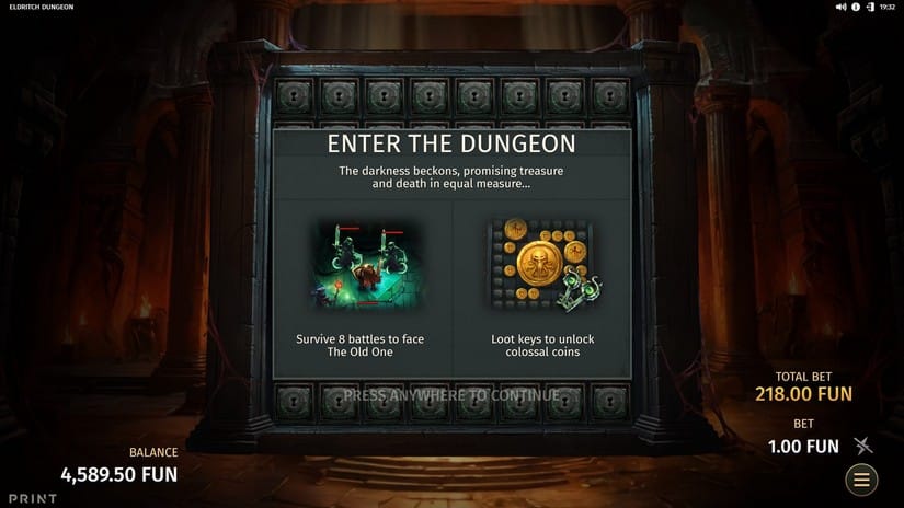 Eldritch Dungeon slot screen 5
