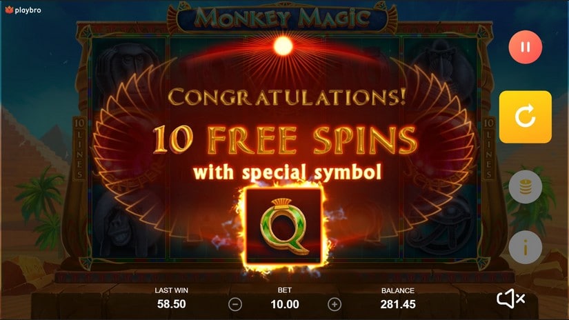 Monkey magic slot screen 3
