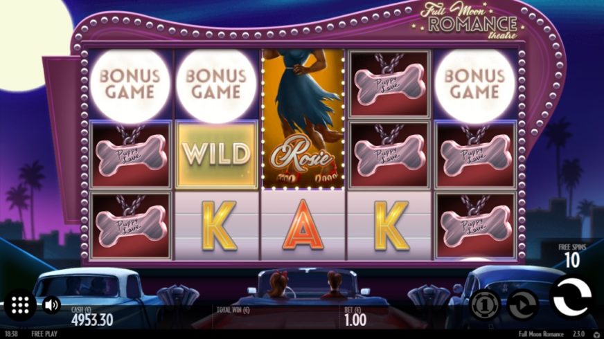 Full Moon Romance slot screen 4