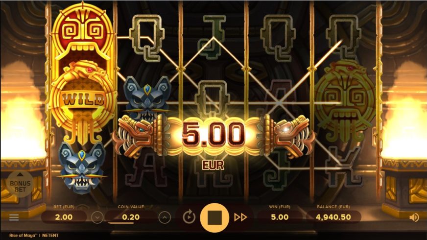 Rise of Maya slot screen 2