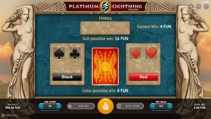 Platinum Lightning Deluxe slot screen 3