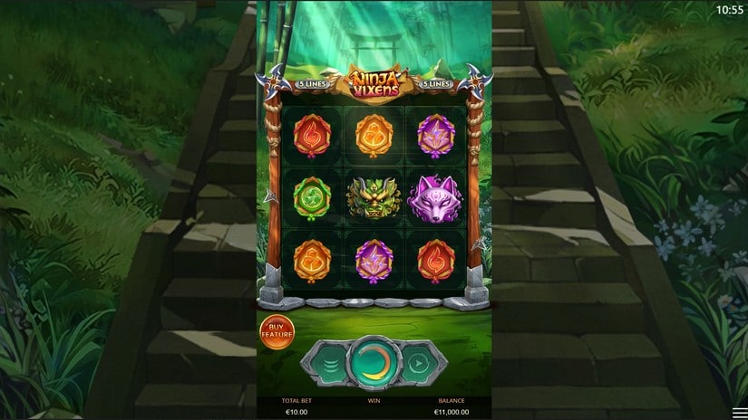Ninja Vixens slot screen 1