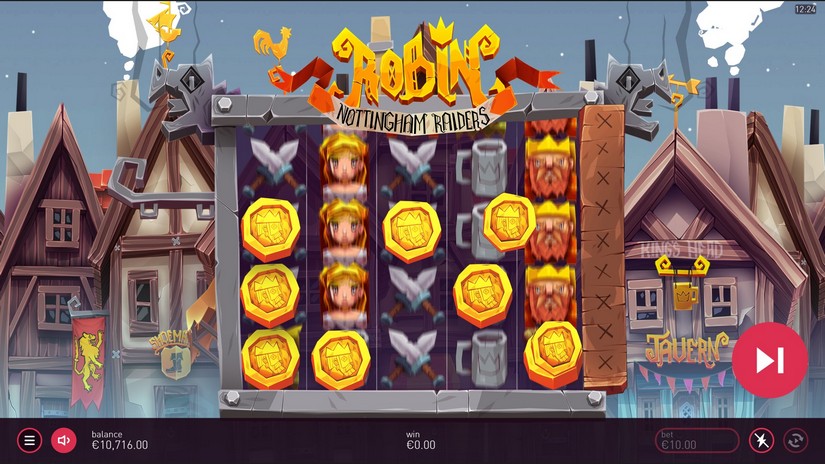 Robin – Nottingham Raiders slot screen 2