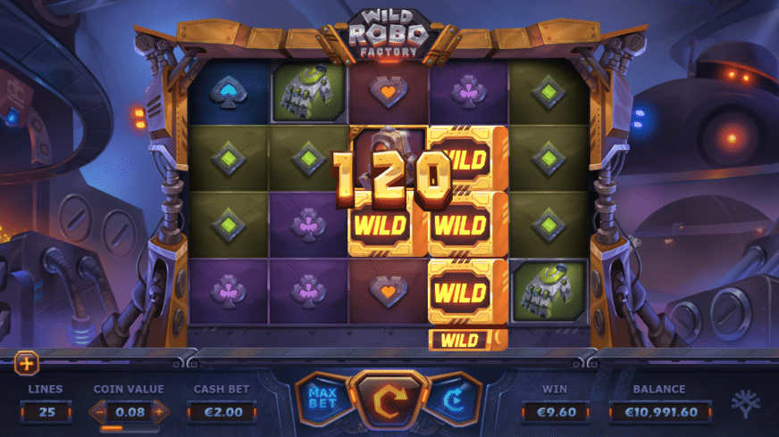 Wild Robo Factory slot screen 5