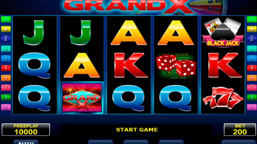 Grand X slot screen 1