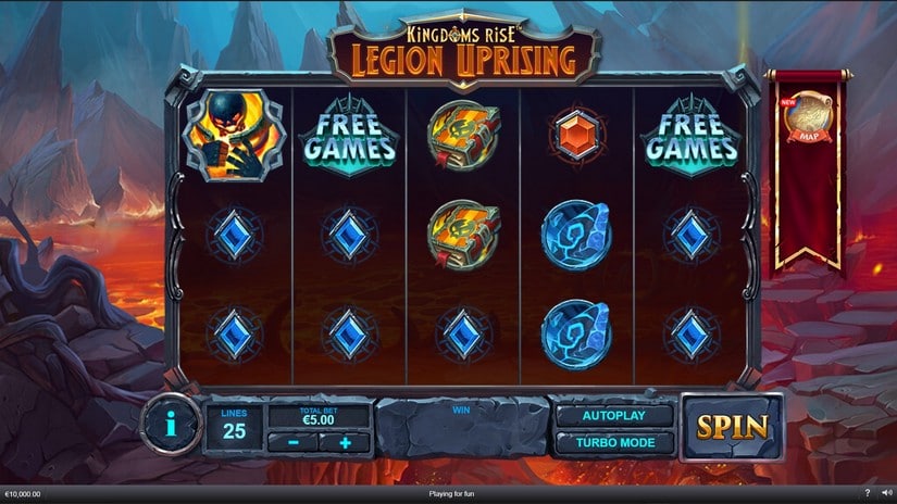 Kingdoms Rise Legion Uprising slot screen 2
