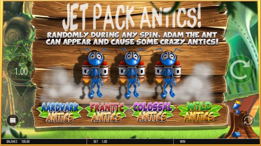 Wild Antics slot screen 3
