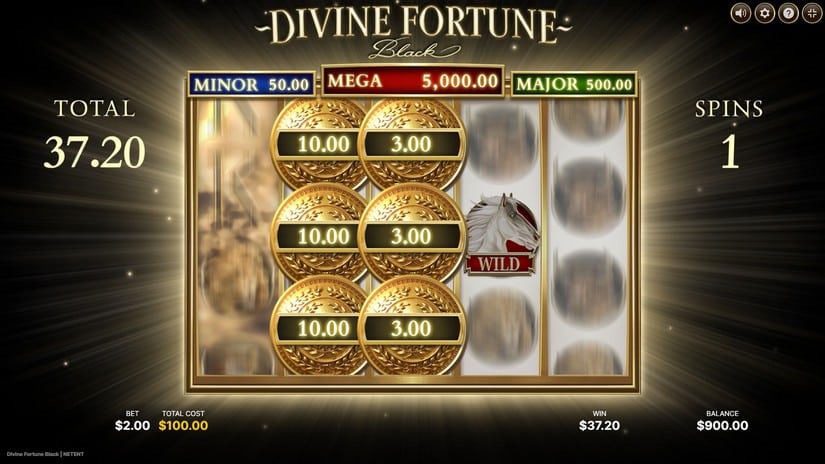 Divine Fortune Black slot screen 6