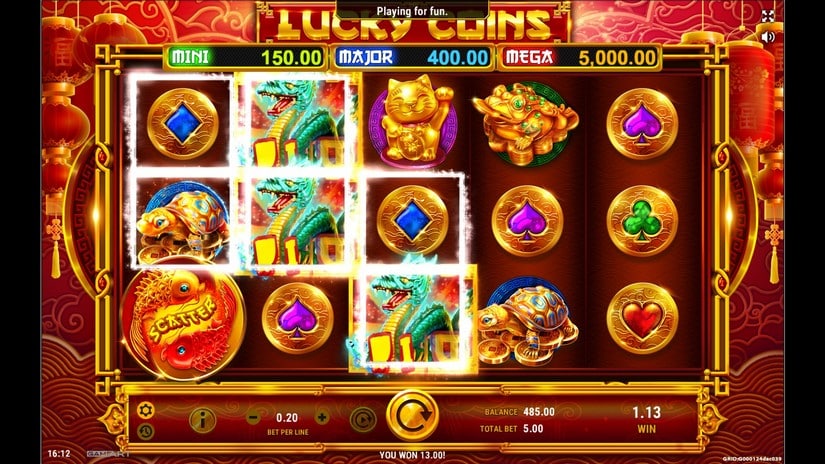 Lucky Coins slot screen 2
