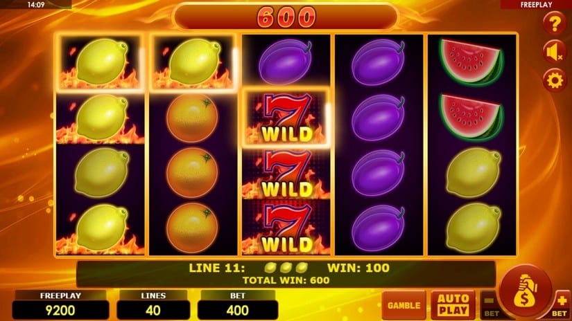 Hottest Fruits 40 slot screen 2