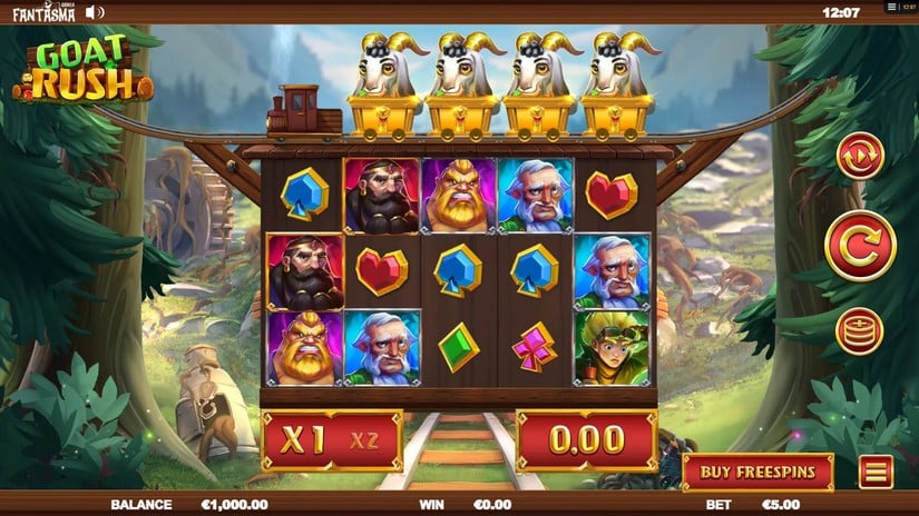 Goat Rush slot screen 1