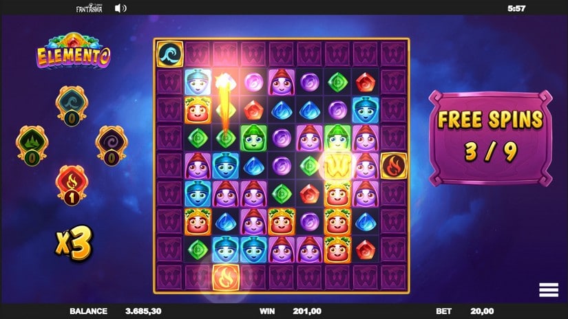 Elemento slot screen 6