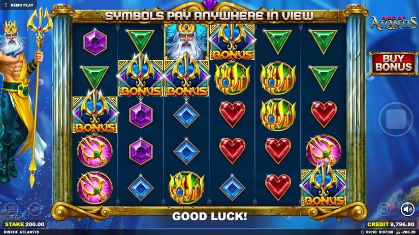 Rise of Atlantis slot screen 1