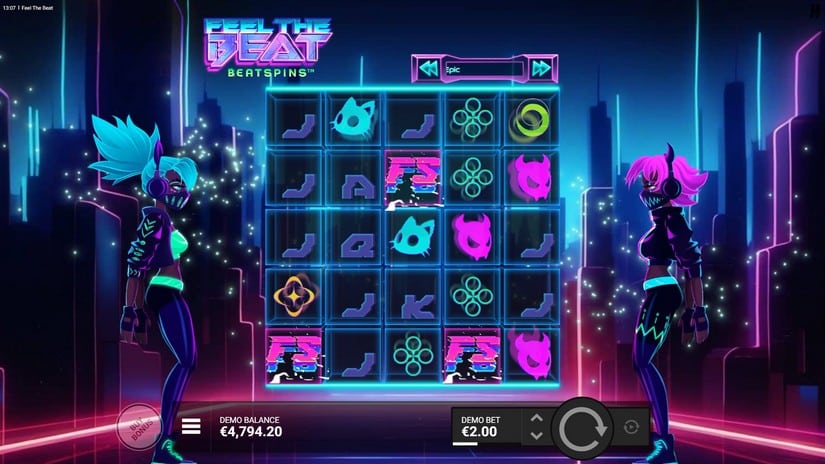 Feel the Beat slot screen 2