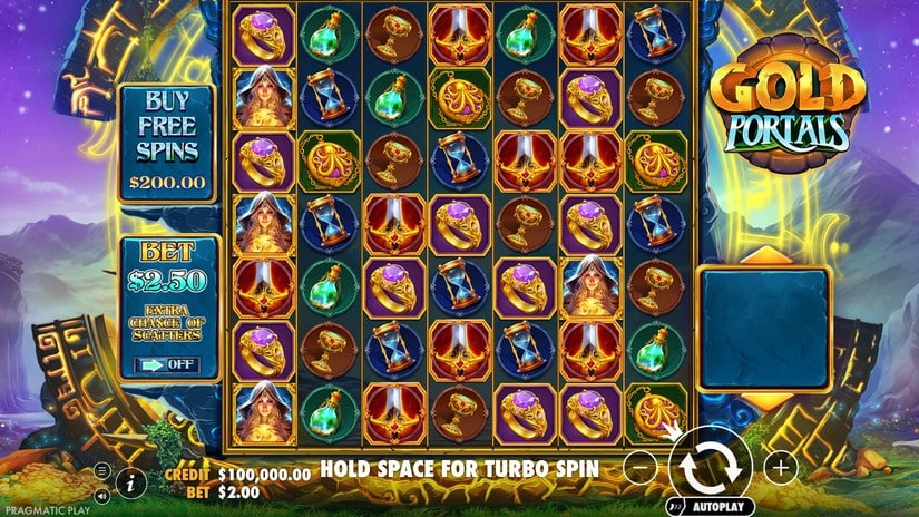 Gold Portals slot screen 1