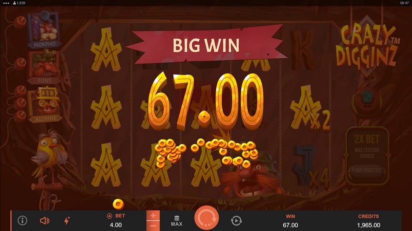 Crazy Digginz slot screen 4