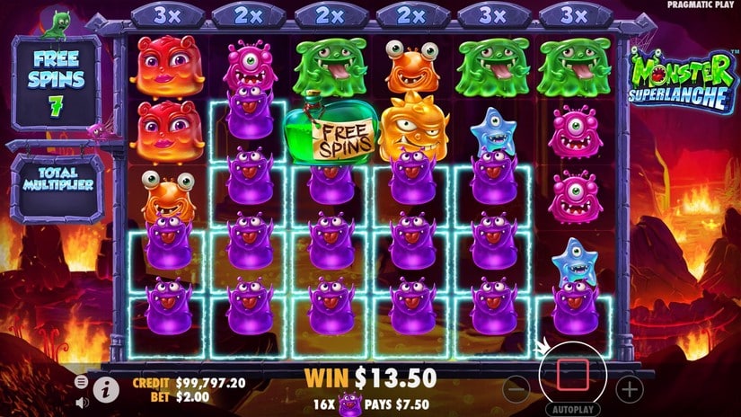 Monster Superlanche slot screen 5