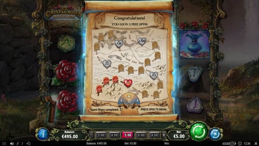 15 Crystal Roses A Tale of Love slot screen 2