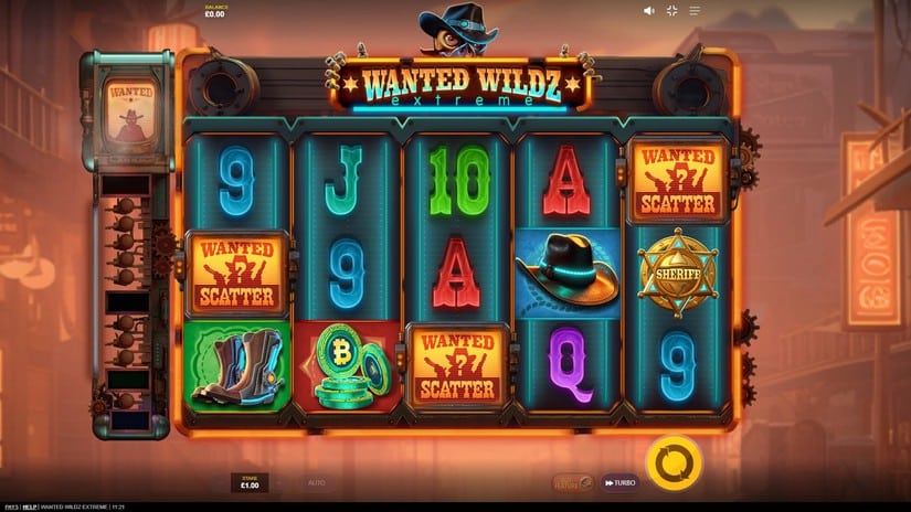 Wanted Wildz Extreme slot screen 2
