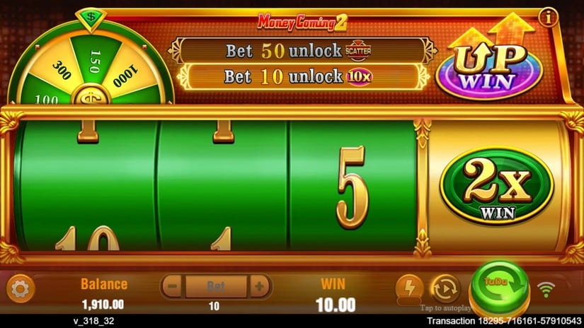 Money Coming 2 slot screen 2