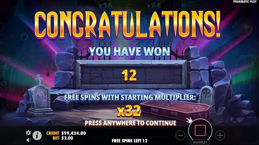 Vampy Party slot screen 3